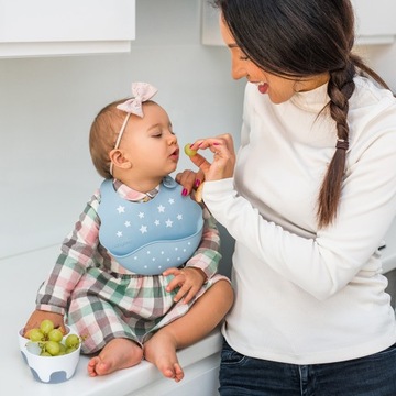BABYONO Миска двухкамерная с ложкой 200+150 мл.