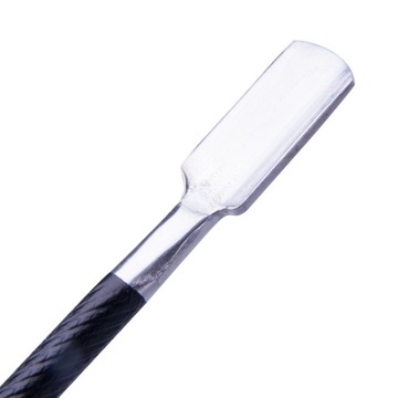 Czarne adełko kopytko dwustronne metalowe pusher