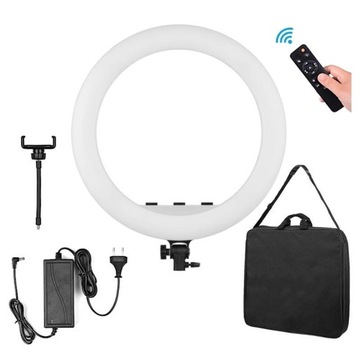 LAMPA PIERŚCIENIOWA LED RING MITOYA MTY-18C 45cm ZE STATYWEM YOGA 200cm