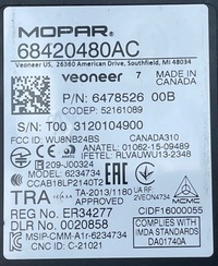 фото thumb №3, Jeep compass ii датчик мертвого pola радар датчик 68420480ac