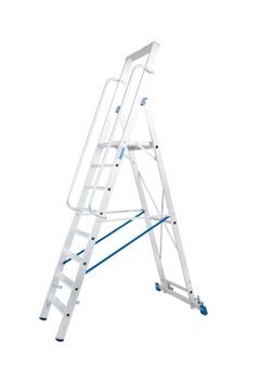 Передвижная лестница с платформой Krause Stabilo 1x8