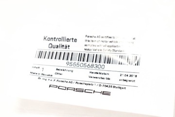 фото thumb №7, Porsche cayenne 9pa нижняя защита бампера передней 95550568300оригинальная