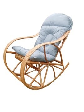 Кресло-качалка, плетеное кресло-качалка, подушка, DURABLE