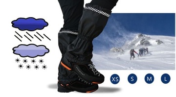 PRZECIWDESZCZOWE STUPTUTY gaiters ODBLASK r. S