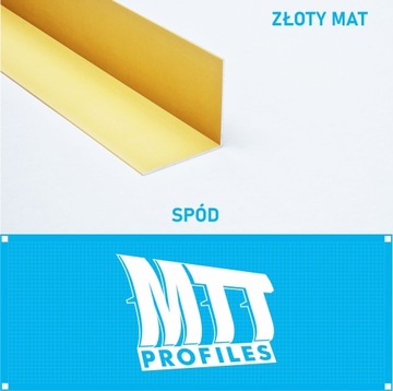 KĄTOWNIK aluminiowy ZŁOTY 40x40mm anodowany 250cm