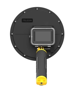 Подводный корпус с купольным портом для GoPro HERO 9 10 11 12 ЧЕРНЫЙ / TELESIN