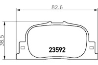 фото thumb №1, Hella pagid гальмівні колодки гальмівні lexus es 3.0 mcv30_.