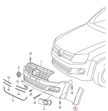 фото thumb №6, Кришка колеса zagruntowana volkswagen amarok 2h оригінальний 2hh853728gru