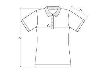 Koszulka polo damska 2XL Single J.