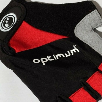 ОПТИМУМ ВЕЛОСИПЕДНЫЕ ПЕРЧАТКИ КОРОТКИЕ КРАСНЫЕ L