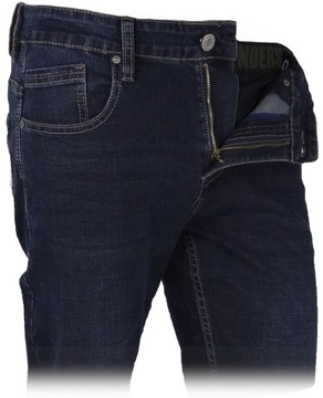 Spodnie Jeans obw. W34 dł. L32 SRL Męskie Rozciągliwe Granat Różne Rozmiary