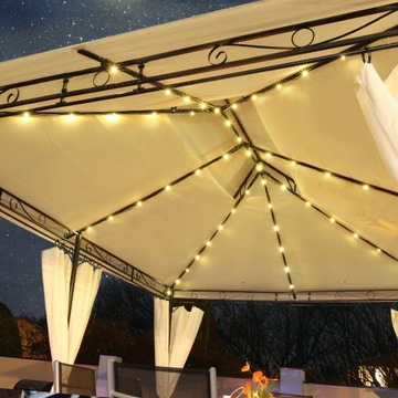 MINZO LED Pavilion 3x4m Палатка для садовой вечеринки LED АНТРАЦИТОВЫЙ