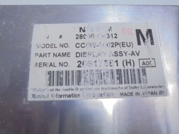 фото thumb №9, Nissan primera p12 дисплей радіо панель 28090v612 m cc5w-3002p