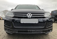 фото thumb №10, Спойлер накладка бампера перед touareg 7p 2010-2014 ver2 tfb тюнинг