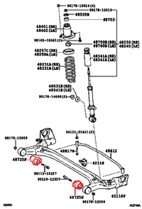 фото thumb №5, Toyota allion matrix prius втулка балка задняя задний