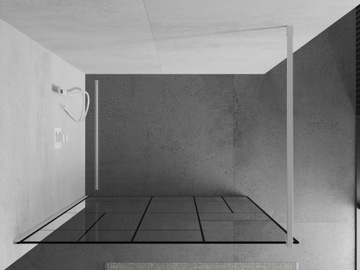 MEXEN KYOTO ДУШЕВАЯ СТЕНКА 70 x 200 CM БЕЛОЕ стекло 8 мм