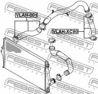 фото thumb №13, Шланг повітря наддувний volvo xc90 2003- febest