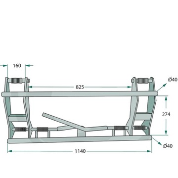 Euroframe tur погрузчик, механический замок 2000 кг
