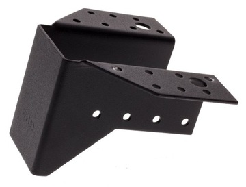 OZDOBNY WIESZAK BELKI 45x97x75x2,0mm ŁĄCZNIK WB49 czarny do mocowania belek