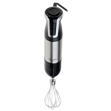 Blender Ręczny Zestaw 1800W Rozdrabniacz Turbo 4 Ostrza 20 Prędkości Adler