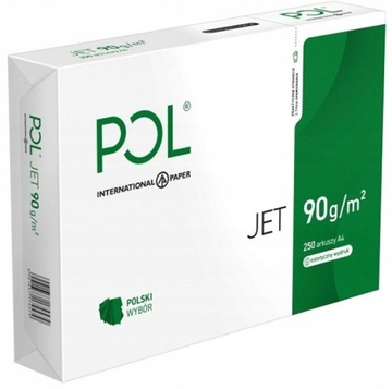БУМАГА А4 POLJET 90г КЛАСС А POL JET 250 листов