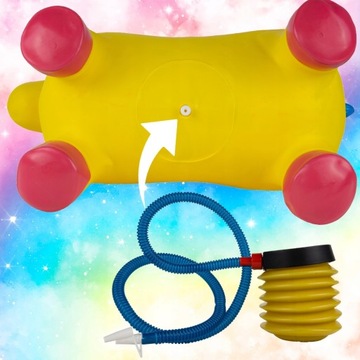 РЕЗИНОВЫЙ ДЖЕМПЕР ДЛЯ прыжков UNICORN HORSE DURABLE + PUMP