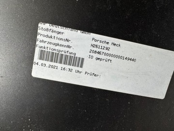 фото thumb №8, Porsche carrera 911 992 turbo s бампер задний