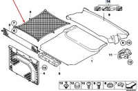 фото thumb №7, Сітка захисна підлога багажника bmw 3 e93 51479123752 9123752 2009