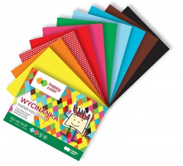 HAPPY COLOR ВЫРЕЗНОЙ БЛОК ЦВЕТНАЯ БУМАГА A5/10k