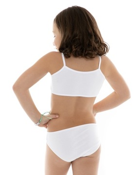 Белое белое белье, набор для девушек Top Figs и Blete Bra 146