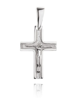 СЕРЕБРЯНЫЙ КРЕСТ С ИИСУСОМ, СЕРЕБРО 925 ПРОБЫ