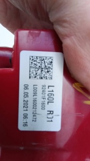 фото thumb №7, Лампа задняя задняя левая kia sportage iv 92401f1600