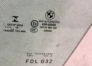 фото thumb №15, Bmw 6 gt g32 стекло дверь перед правая левая зад тёмное 43r-00050 / 43r-00128