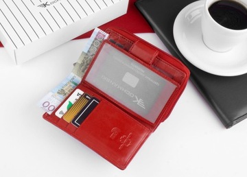 Женский кожаный кошелек KOCHMANSKI, маленький женский RFID-портмоне