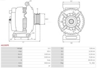 Генератор 105a a6190pr as-pl ford c-max fiesta в Украине, фото thumb