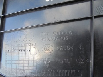 фото thumb №8, Боковина обивка левый зад дверь стекло audi a4 b8 рестайлинг 8k0867305 sedan