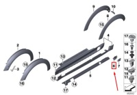 фото thumb №9, Mini clubman r55 праве jcw aero spódnica бокова забірник  повітря 51710414452