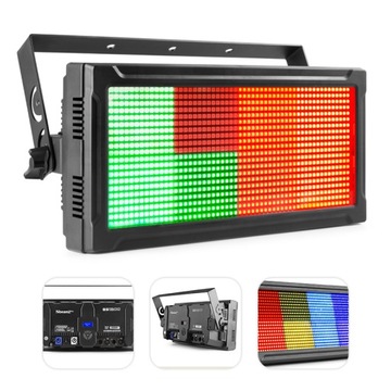 Профессиональный большой светодиодный стробоскоп DMX с RGB-подсветкой