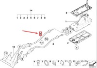 фото thumb №7, Трос переключения передач коробки механическая mini cabrio r52 25117547369оригинальная