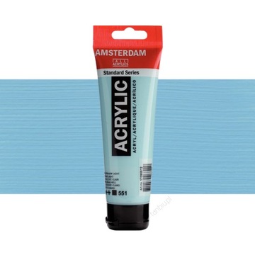 Farba Akrylowa Amsterdam Talens 120 ml BŁĘKIT NIEBA JASNY nr. 551