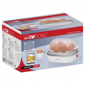 АВТОМАТИЧЕСКАЯ ЯЙЦОВАРКА ДЛЯ ГОТОВКИ 6 ЯИЦ Clatronic EK