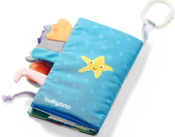 BABYONO MIĘKKA KSIĄŻECZKA SENSORYCZNA OCEAN 544