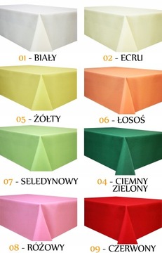 OBRUS PLAMOODPORNY 130x390 DESZCZYK KOLORY NA STÓŁ ŁAWĘ + SERWETKA GRATIS !