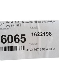 фото thumb №7, Audi a6 s6 c7 4g 2017 з спереду захист нижня стійка / b