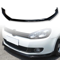 фото thumb №1, Накладка бампера сплиттер vw golf 6 стандарт чёрный блеск