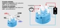 фото thumb №11, Кнопка выключатель start stop двигатель двигатель monostabilny 16mm 12v, led белый