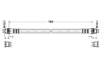 фото thumb №2, Шланг тормозной elast. nissan kubistar renault c