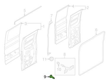 фото thumb №6, Винт крепежная петля дверь ford transit оригинальный номер 5293779