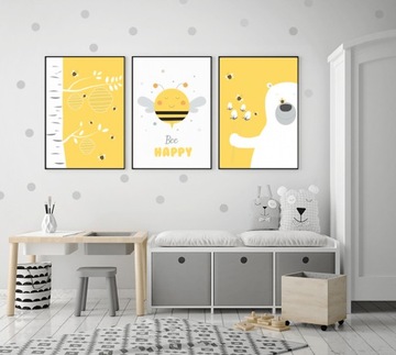 ПОСТЕРЫ, КАРТИНКИ для детей BEE HAPPY 3 х А3