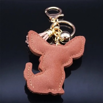 Breloczek Brelok Duży Pies Piesek Chihuahua na Szczęście Amulet
